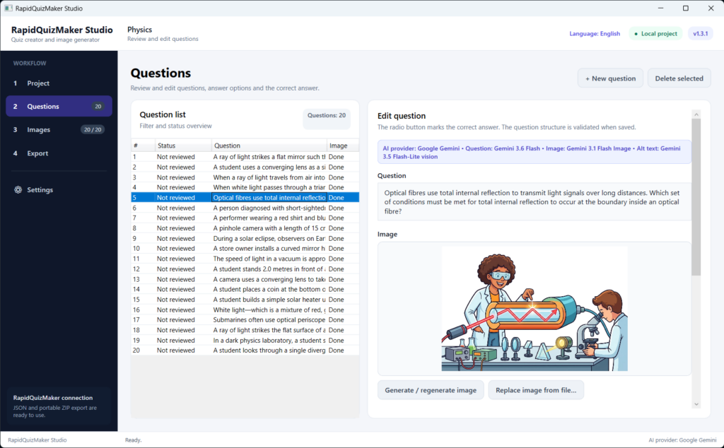 Review the question, answers, correct solution, explanation, image and alt text in one place.
